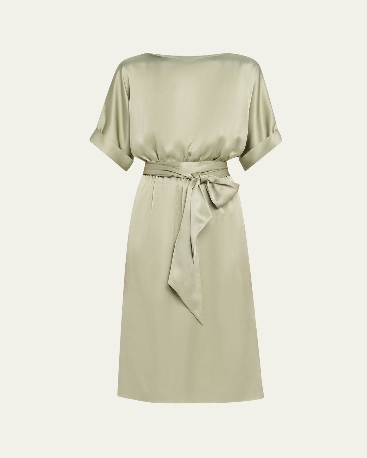 Loro Piana Caren Belted Silk Midi Dress | Thumbnail 6