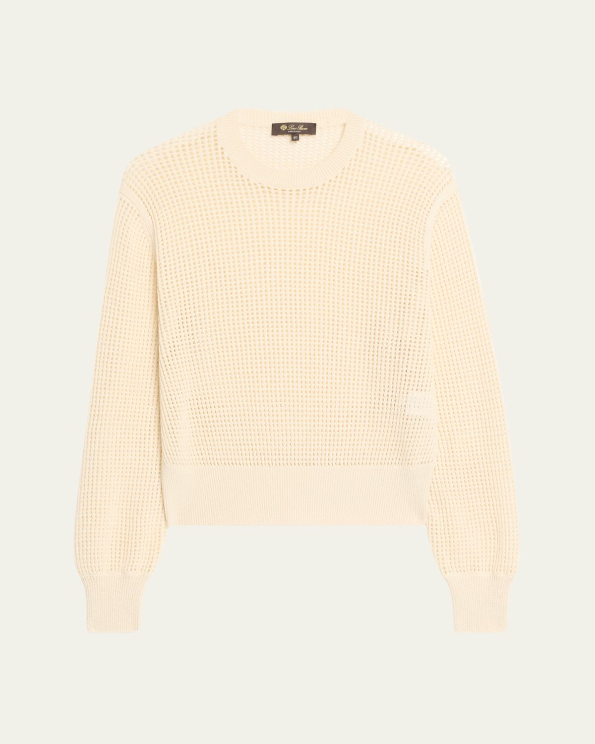 Loro Piana Lenno Open Knit Cashmere GG 8 Sweater