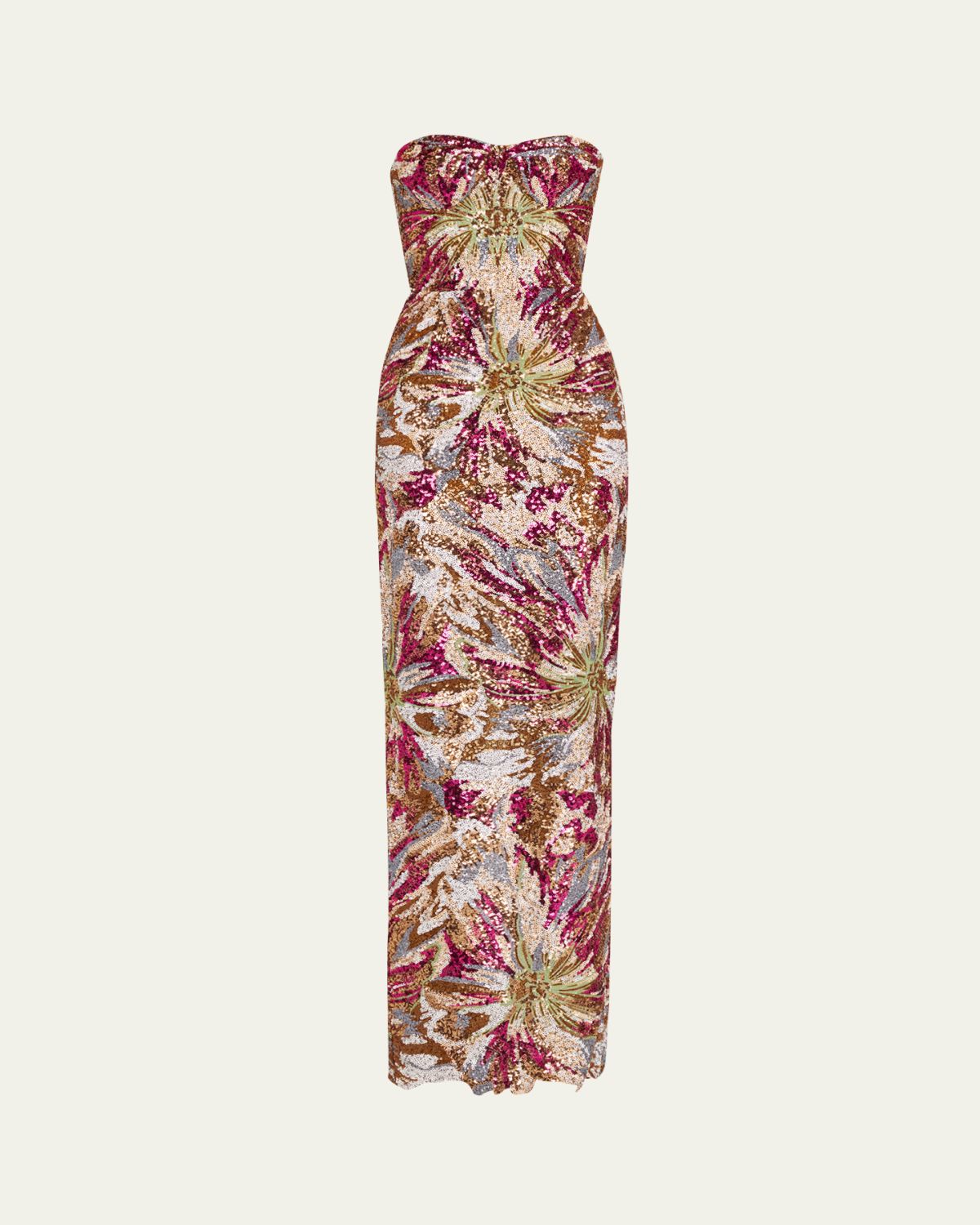Bronx Banco Dahlia Strapless Embroidered Sequin Gown | Thumbnail 8 Bronx Banco Dahlia Strapless Embroidered Sequin Gown | Thumbnail 8