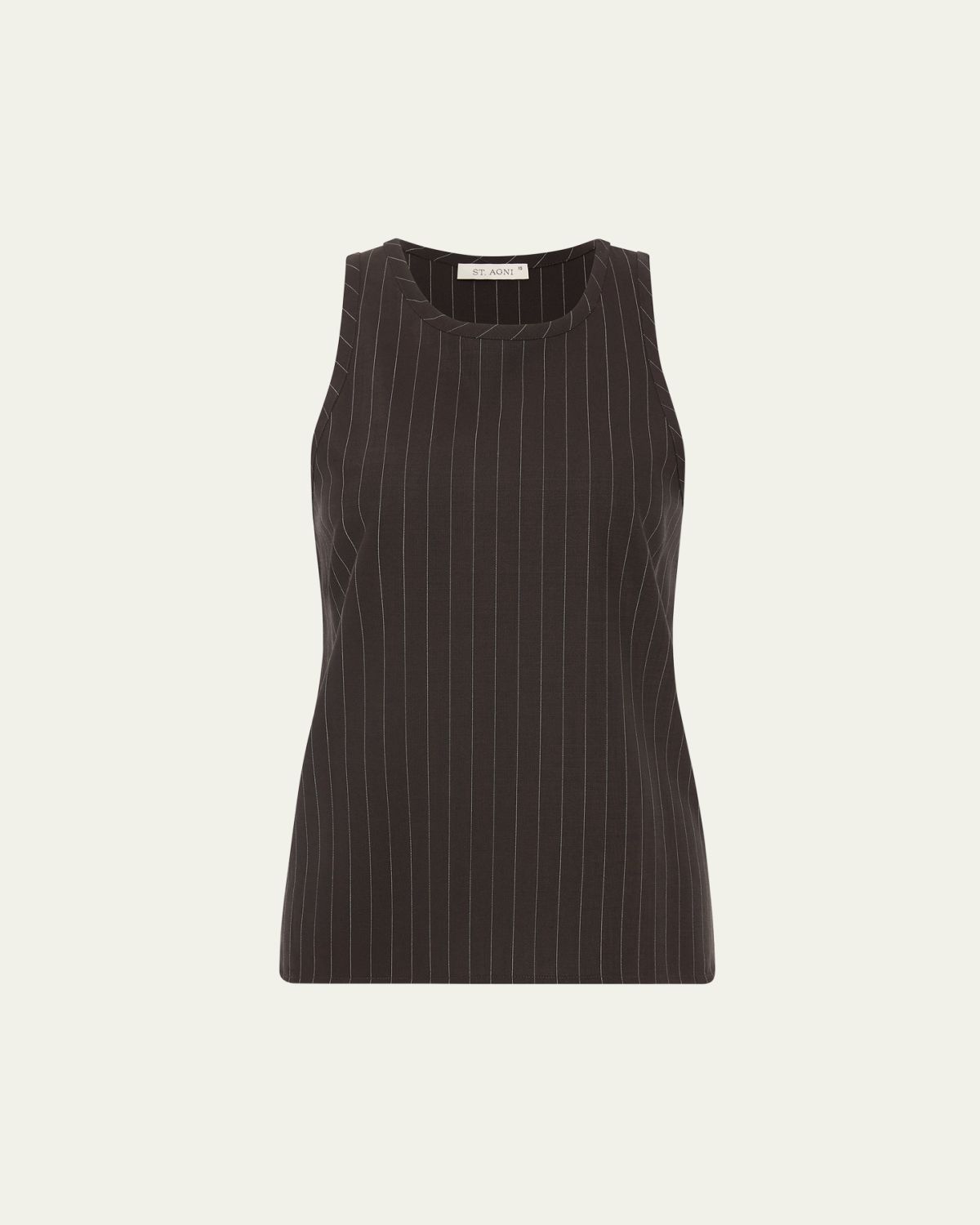 St. Agni Pinstripe Wool Tank Top - Women's Clothing