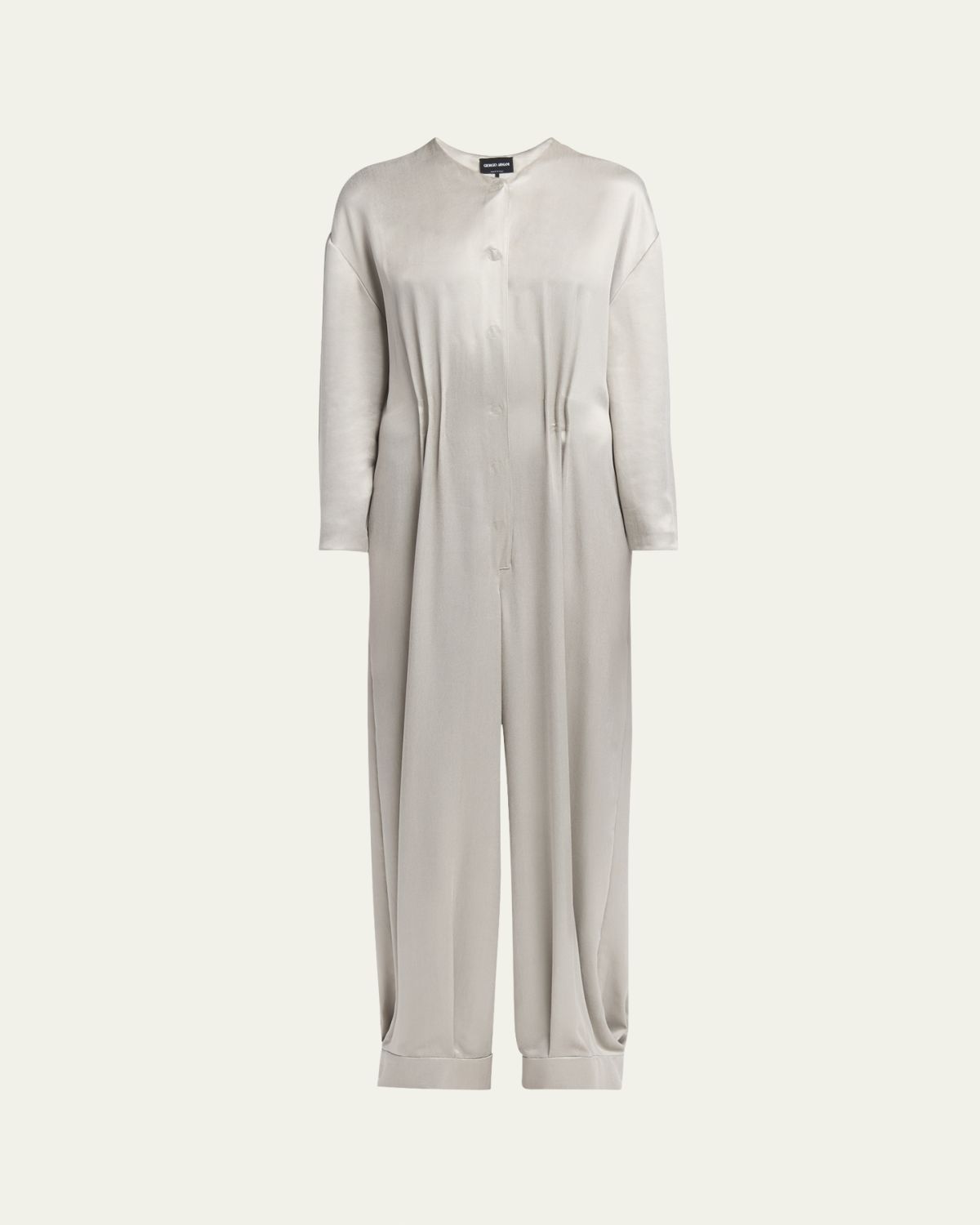 Giorgio Armani Loose Long Sleeve Jumpsuit