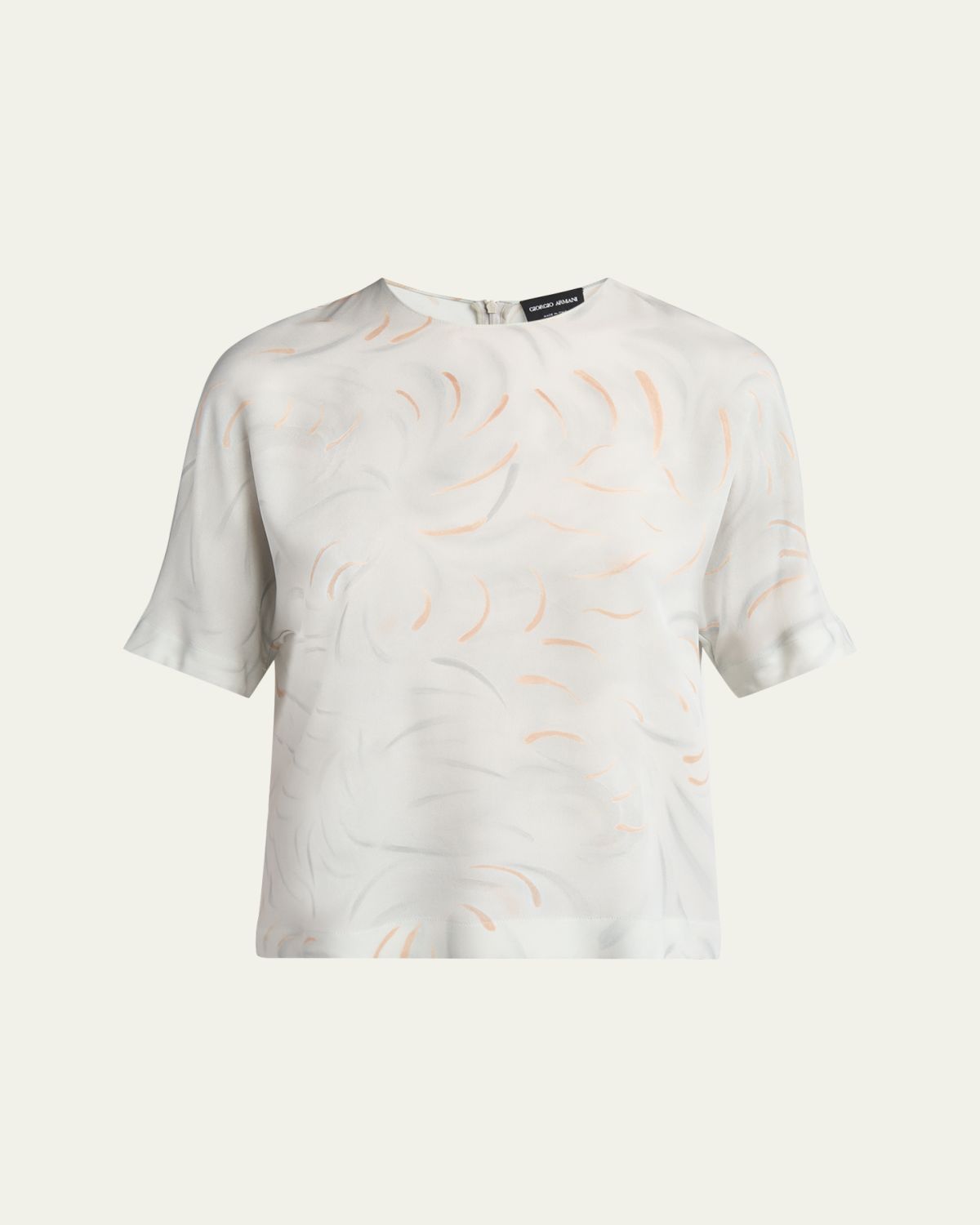 Giorgio Armani Brushstroke Silk Blouse