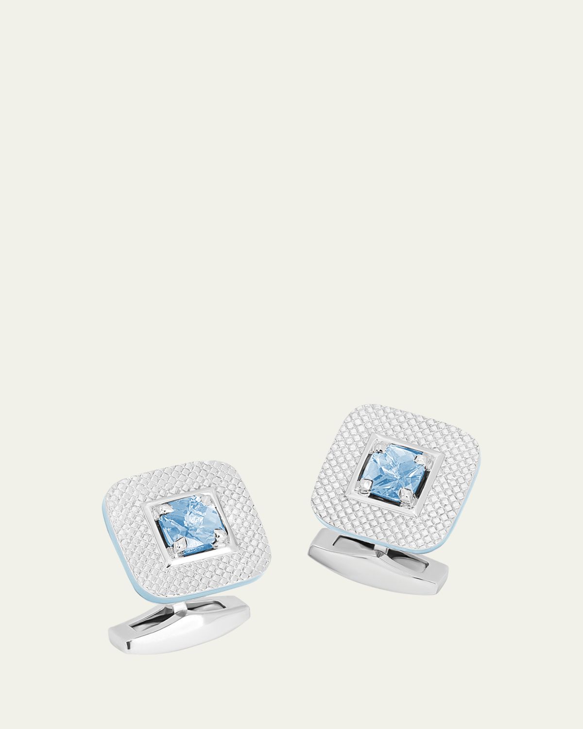 Tateossian Men's Aquamarine Refratto Cufflinks
