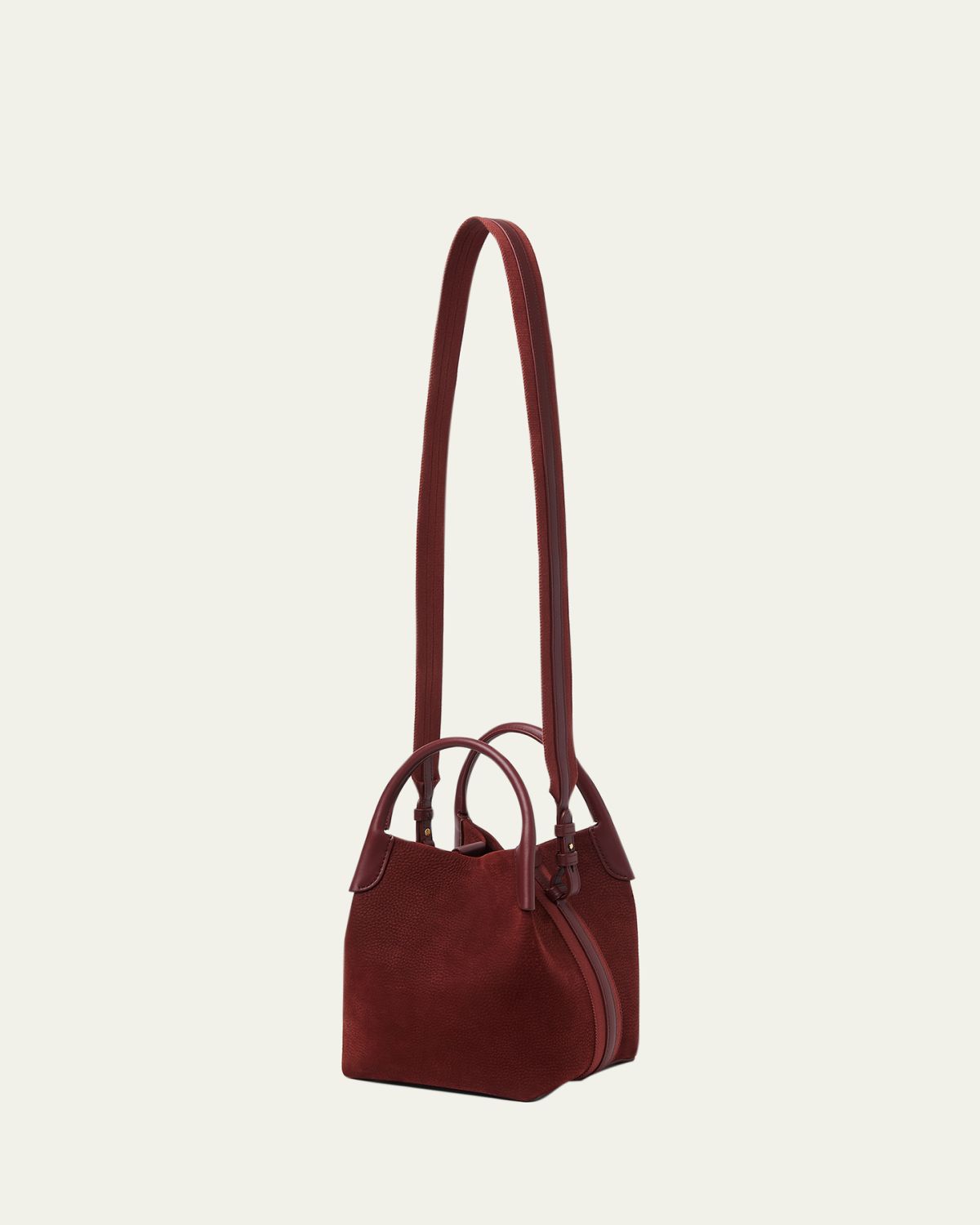 Loro Piana Bale Small Grained Nubuck Top-Handle Bag
