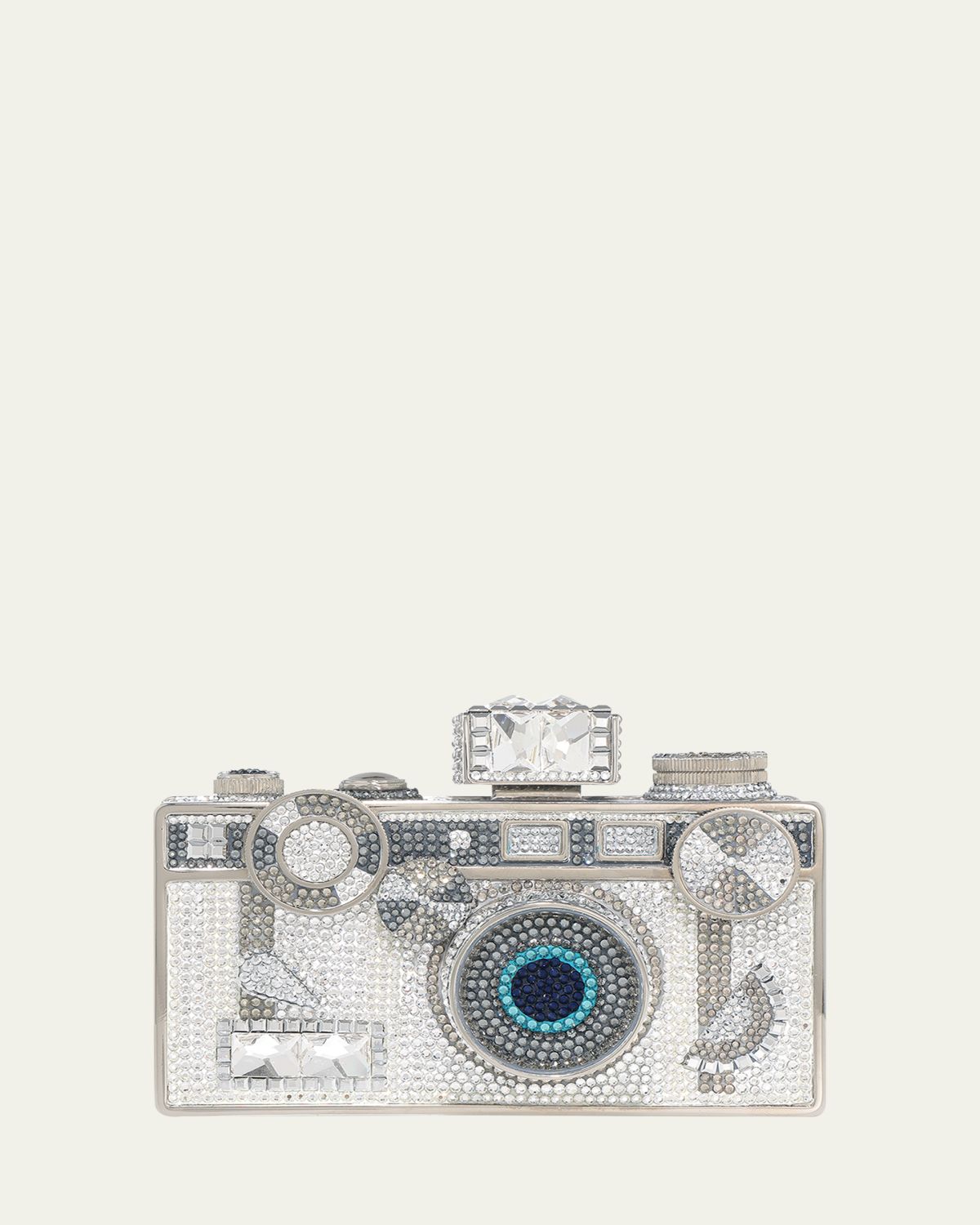 Judith Leiber Couture Zoom Camera Crystal Clutch Bag
