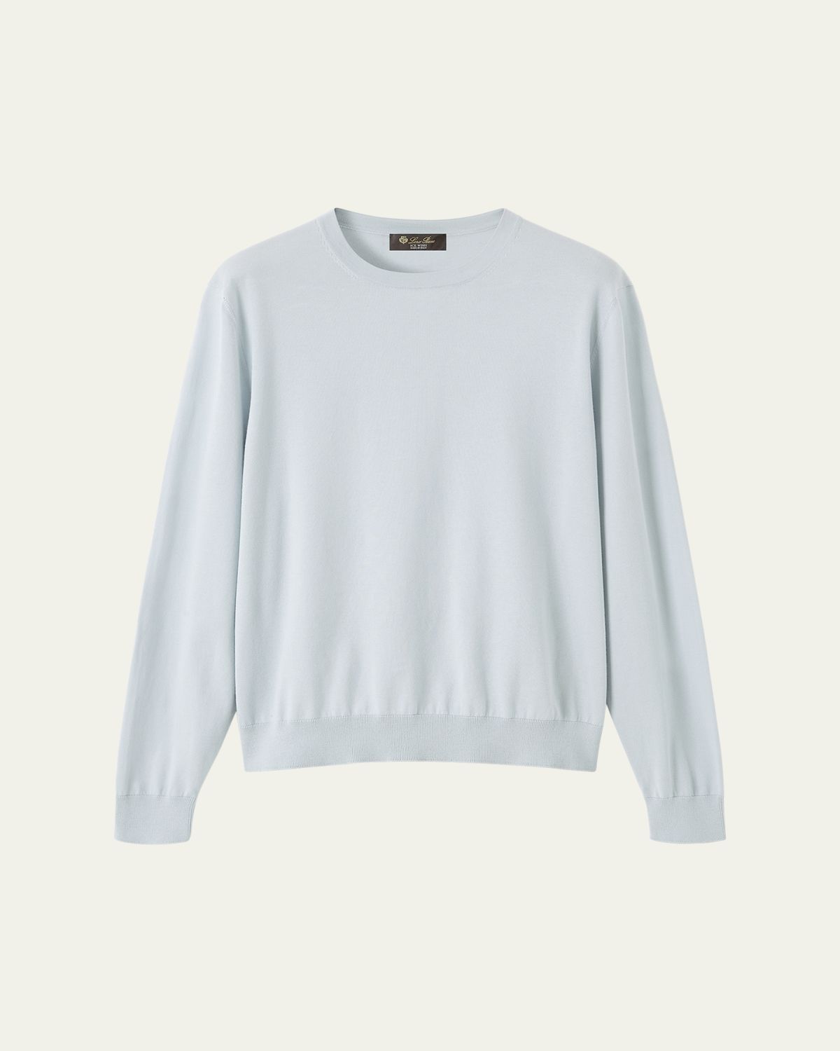 Loro Piana Ice Wish Crewneck Cotton Sweater
