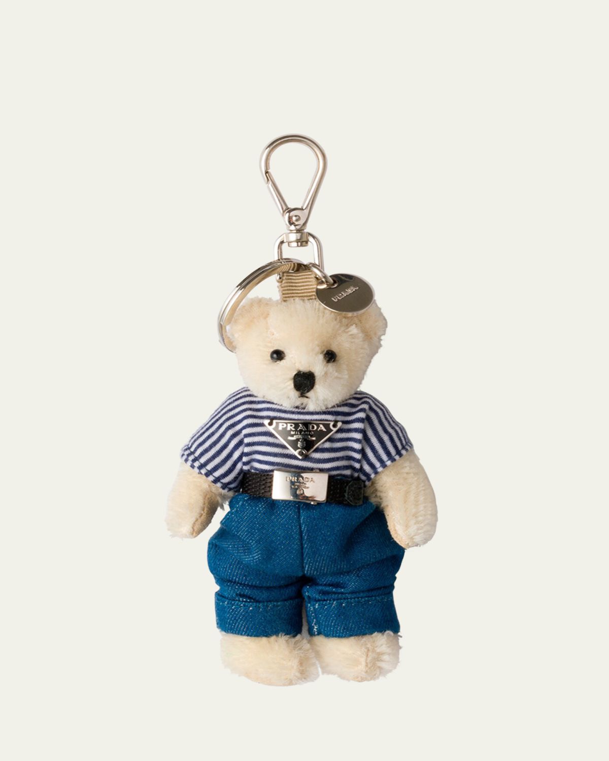 Prada Men's Pier Teddy Plush Bag Charm