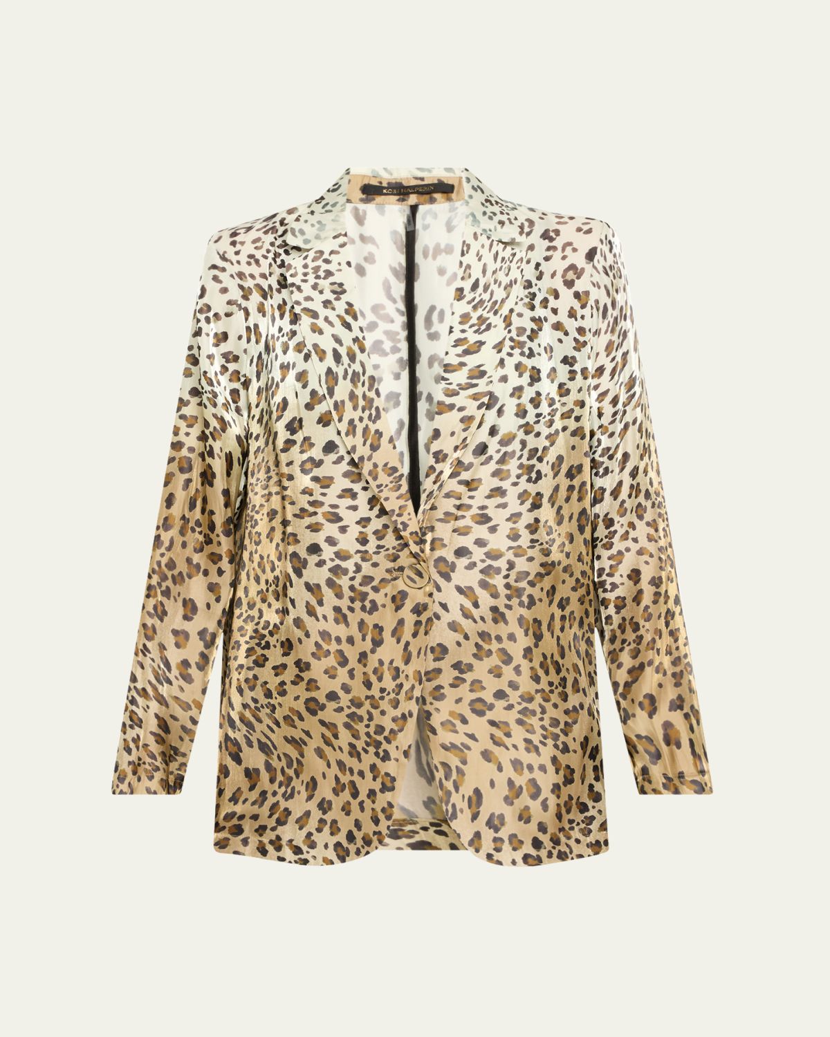 Kobi Halperin Wacks Ombre Leopard-Print Jacket