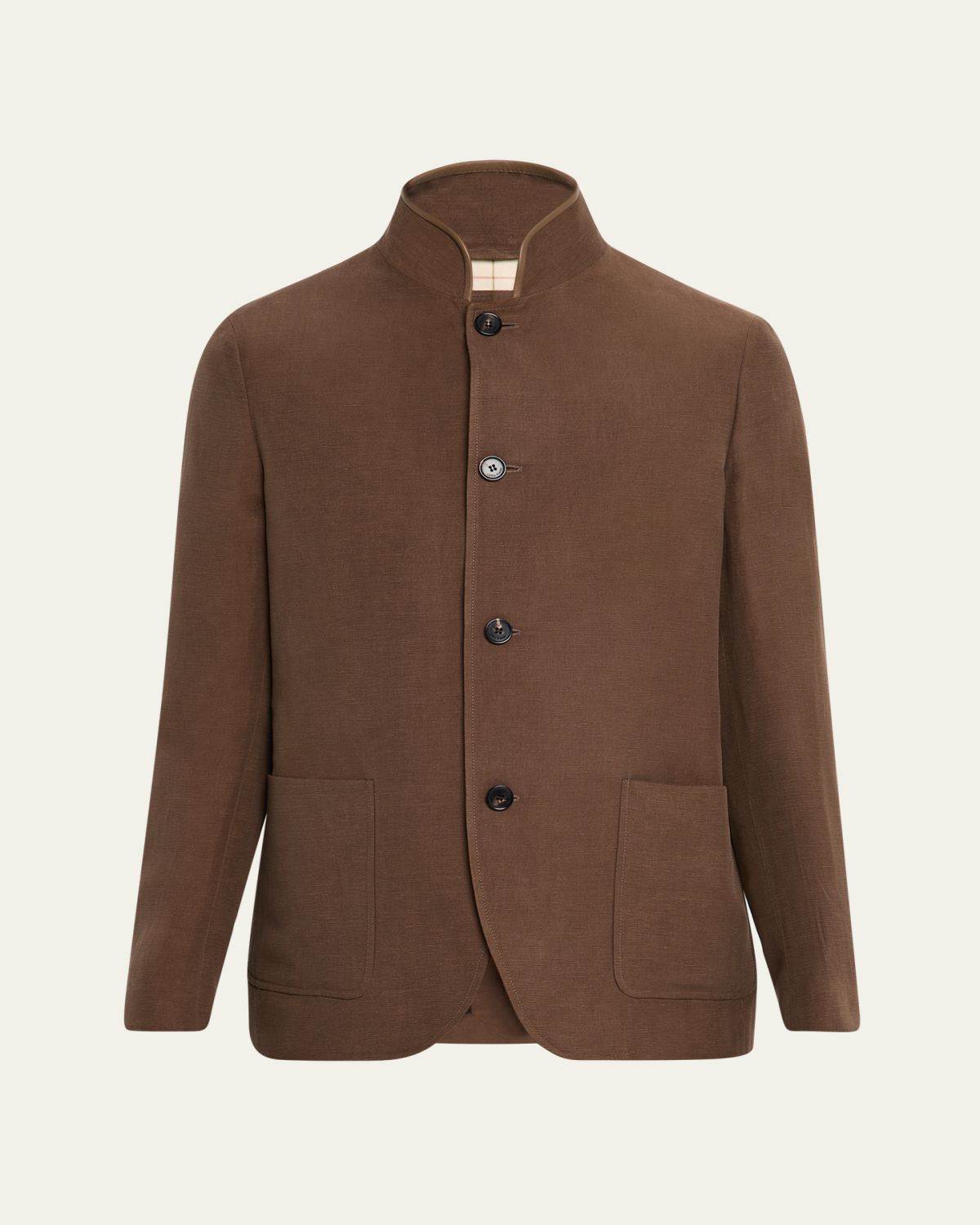 Loro Piana Men's Spagna Linen and Silk Single-Breasted Jacket