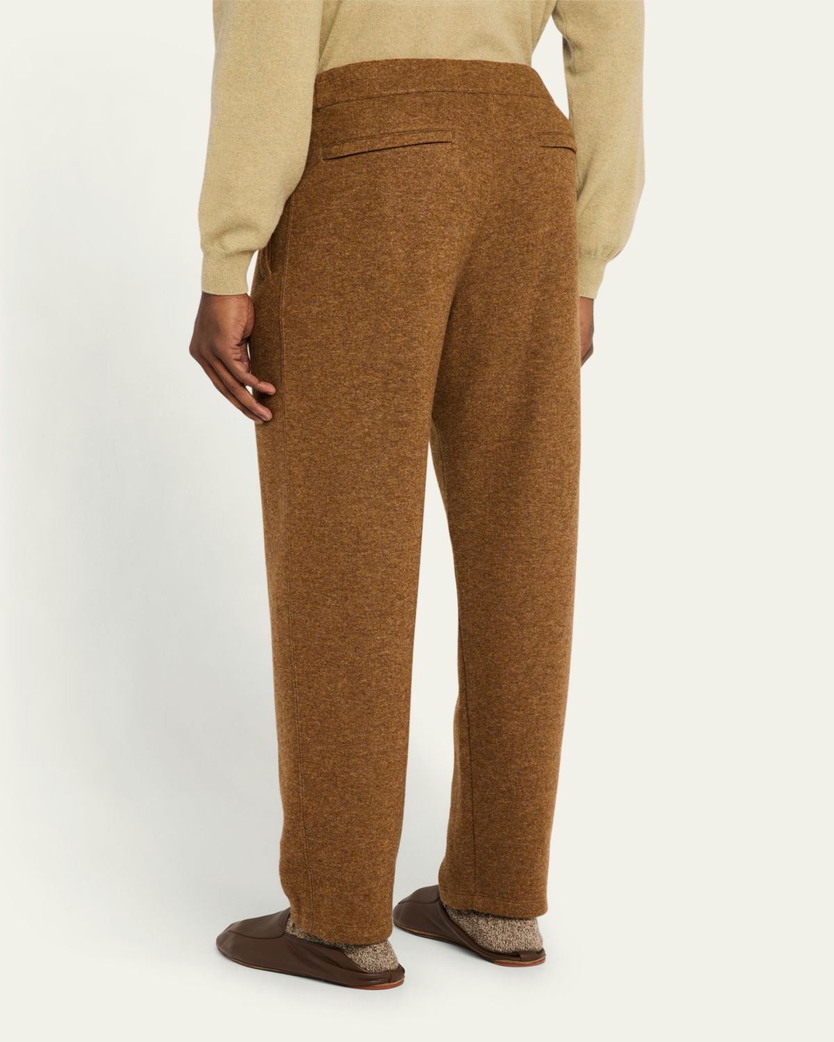 Loro Piana Men's Rio Bodro Novalis Cashmere Melange Pull-On Pants | Thumbnail 3 Loro Piana Men's Rio Bodro Novalis Cashmere Melange Pull-On Pants | Thumbnail 3
