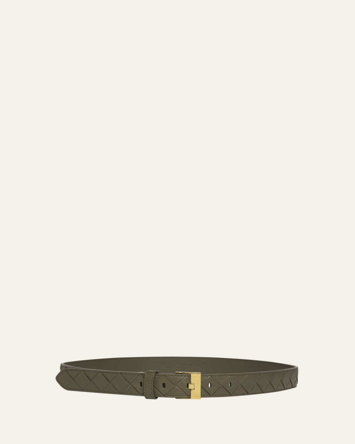 Bottega Veneta Watch-Buckle Intrecciato Leather Belt | Thumbnail 3