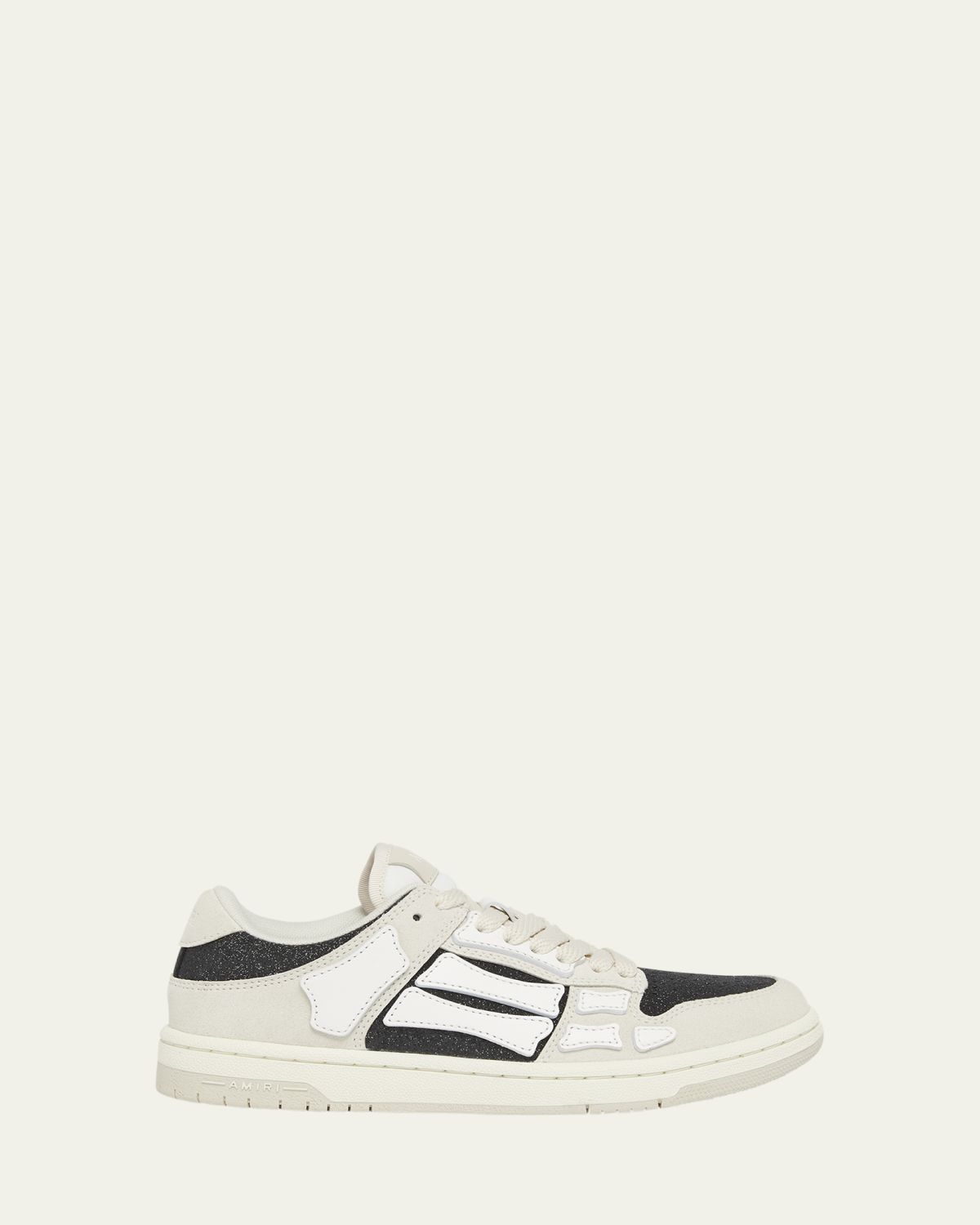 Amiri Pacific Bones Mixed Leather Sneakers