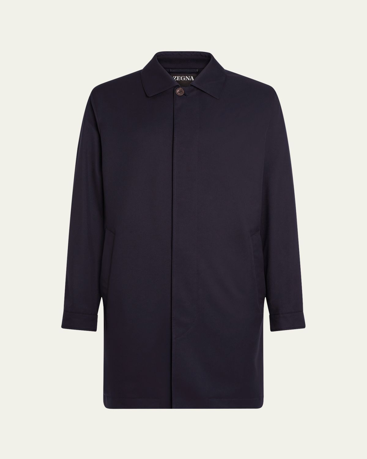 ZEGNA Men's Motorin 300cc Microfiber Rain Coat