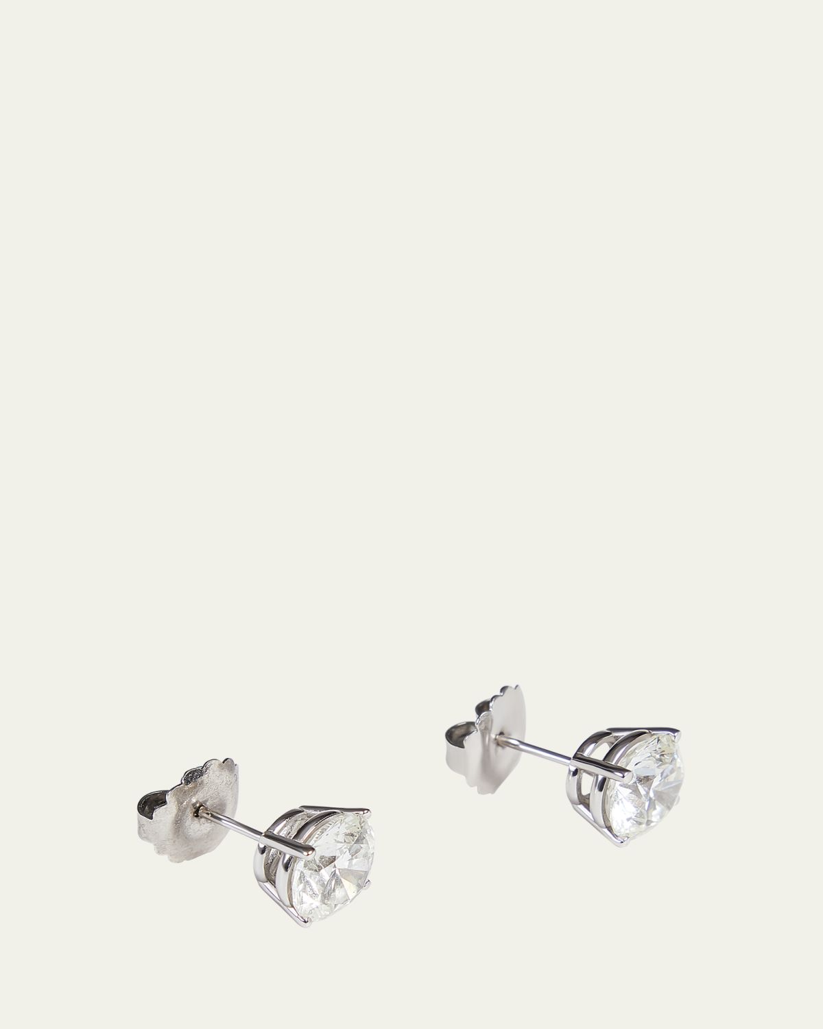 Kendall Row 14K White Gold Lab Grown Diamond Stud Earrings, 5.00tcw | Thumbnail 4 Kendall Row 14K White Gold Lab Grown Diamond Stud Earrings, 5.00tcw | Thumbnail 4