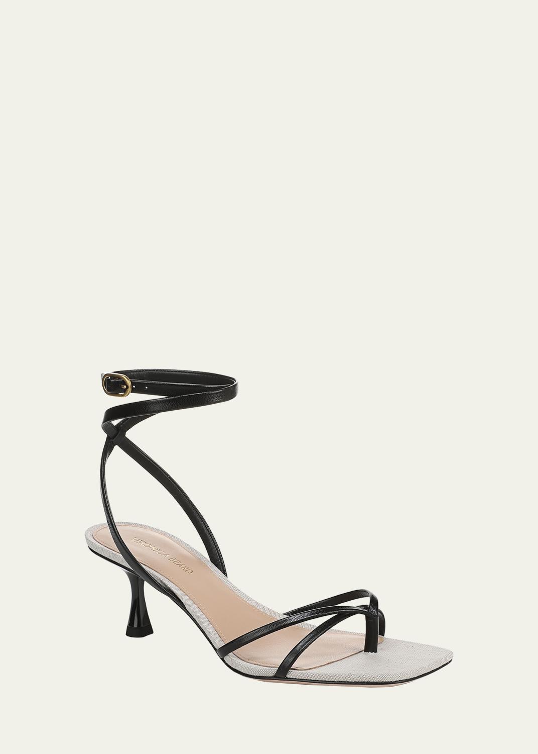 Veronica Beard Caterina Leather Sandals | Thumbnail 2