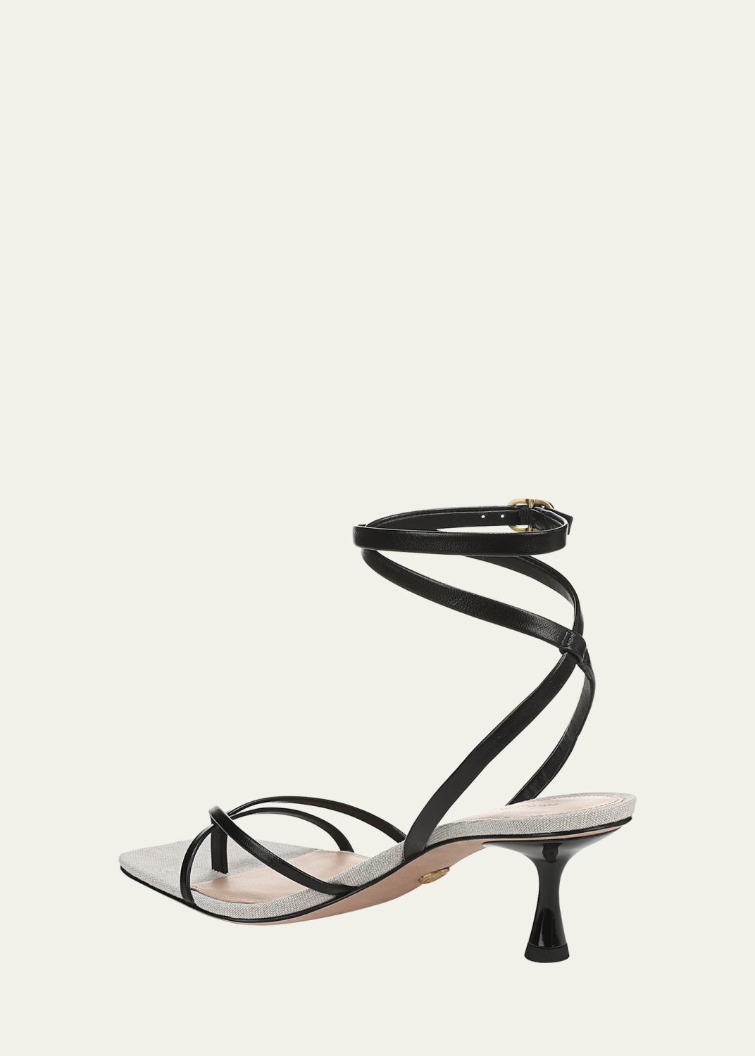 Veronica Beard Caterina Leather Sandals | Thumbnail 3