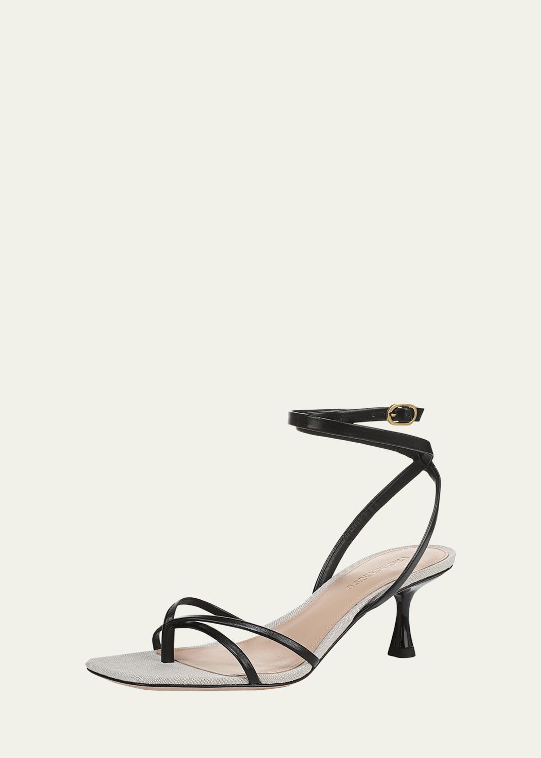 Veronica Beard Caterina Leather Sandals | Thumbnail 4