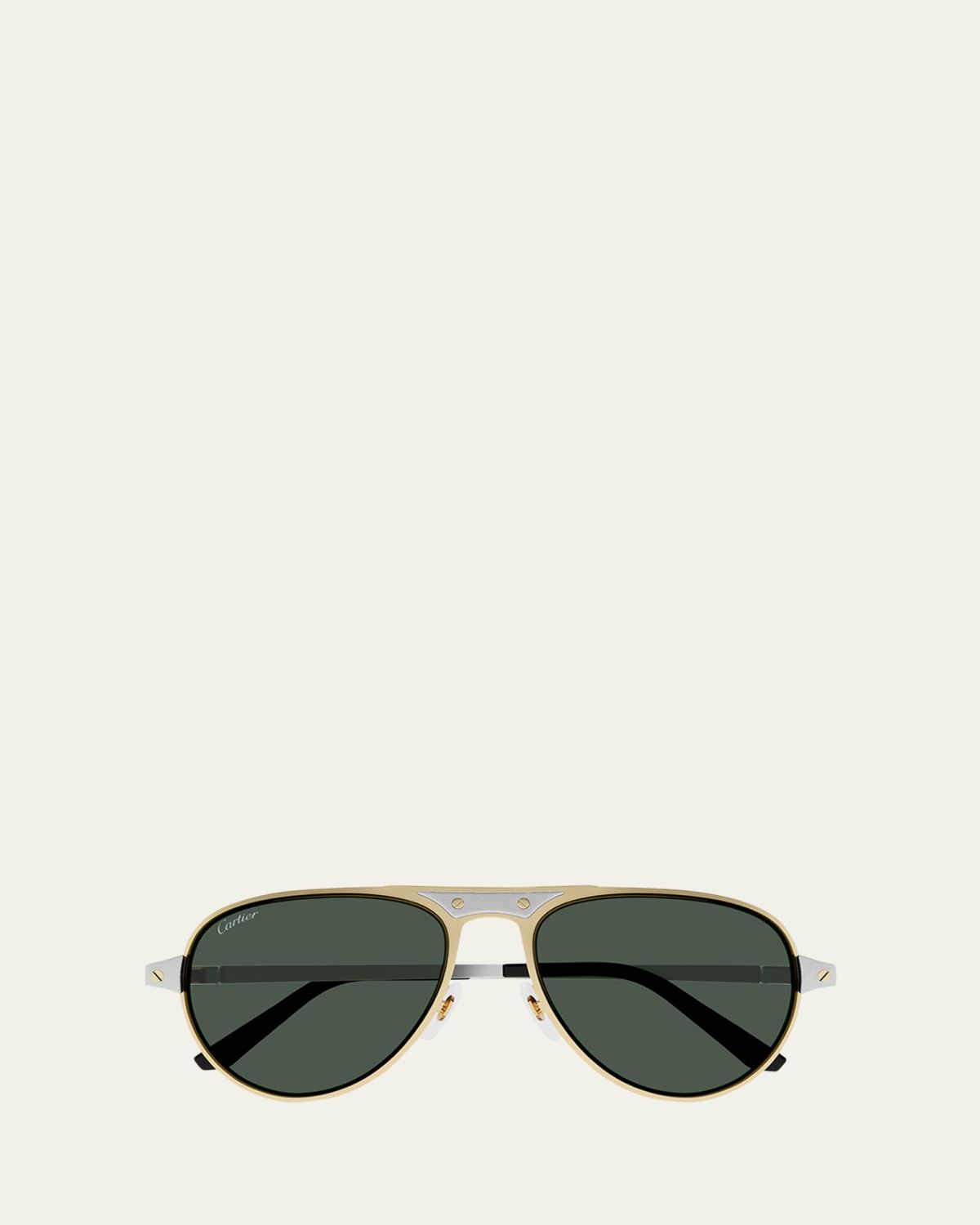 Cartier Men's CT0533SM Metal Aviator Sunglasses