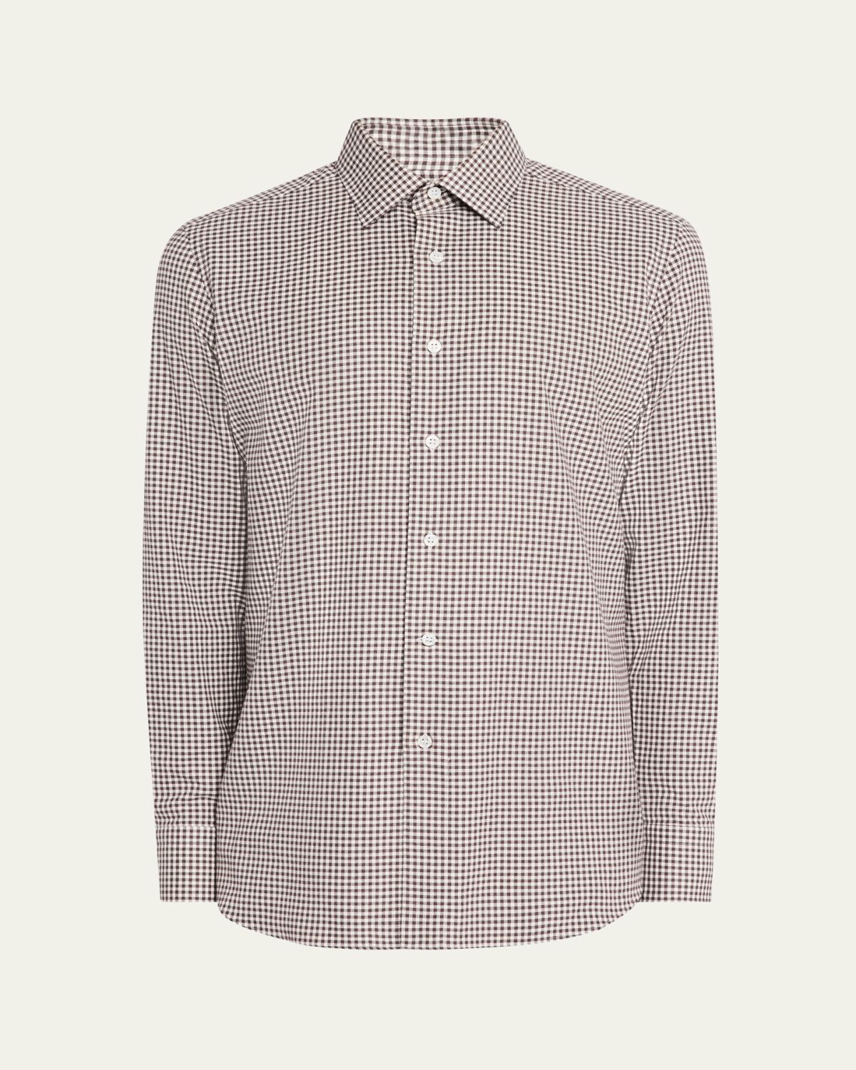 Anderson & Sheppard Men's Cotton Gingham Sport Shirt
