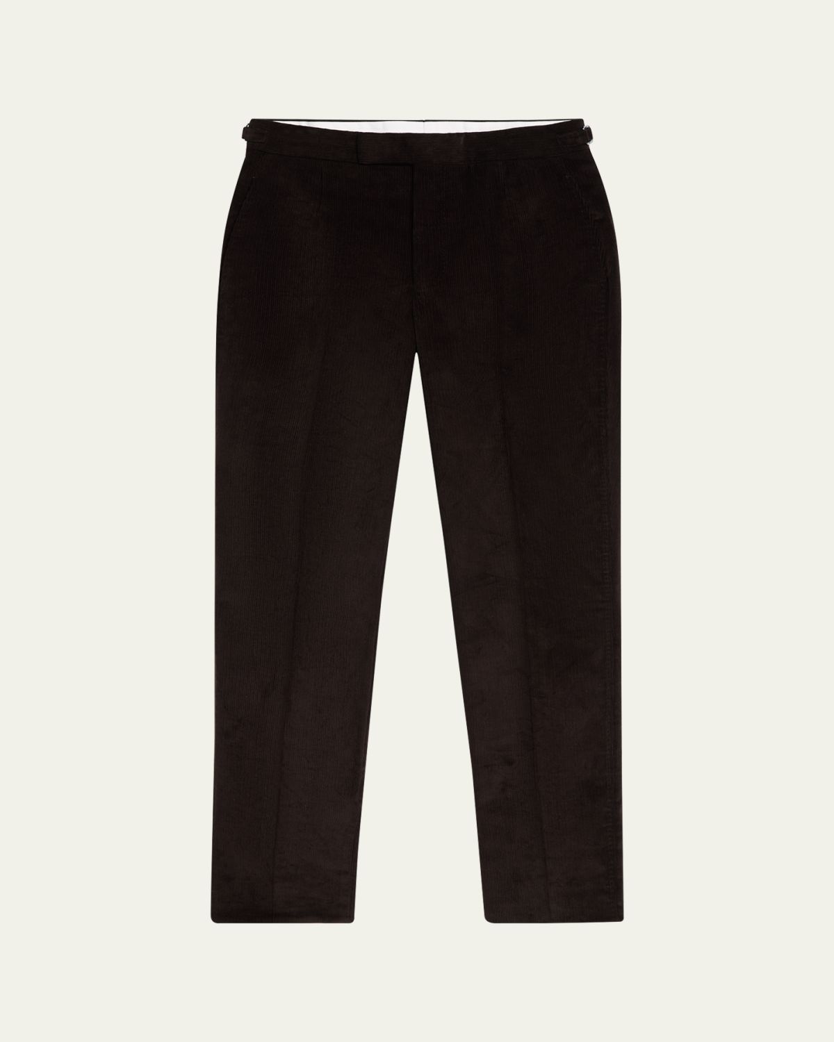 Anderson & Sheppard Men's Cotton Corduroy Flat-Front Trousers