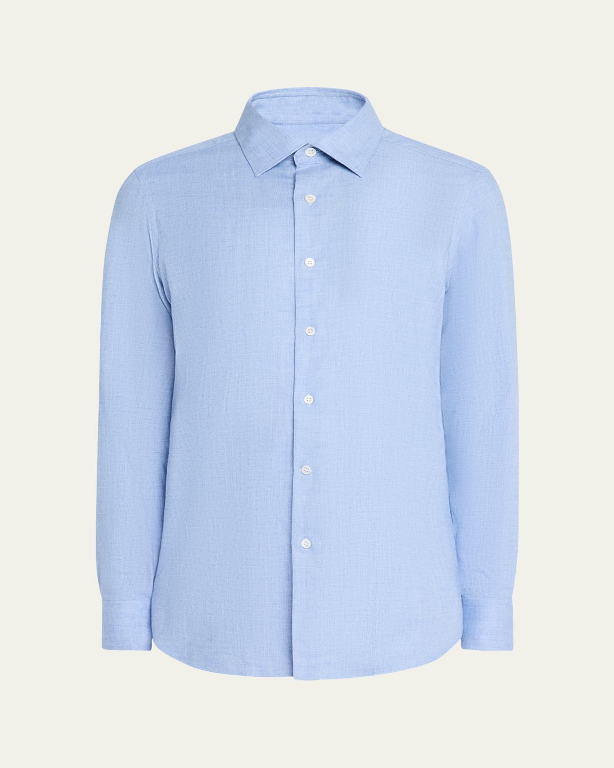 Anderson & Sheppard Men's Cotton and Cashmere Sport Shirt