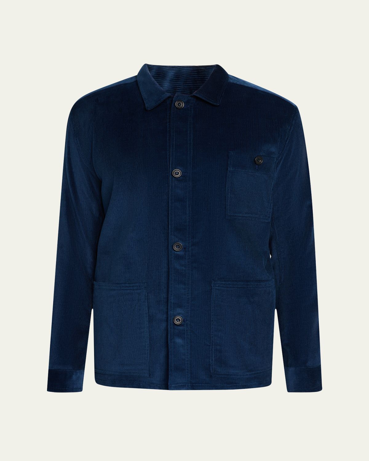 Anderson & Sheppard Men's Cotton and Cashmere Corduroy Shirt Jacket