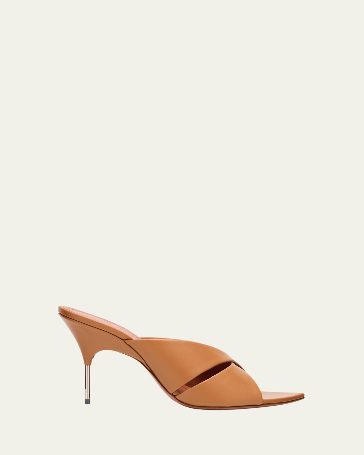 Amina Muaddi Samantha Leather Sandals