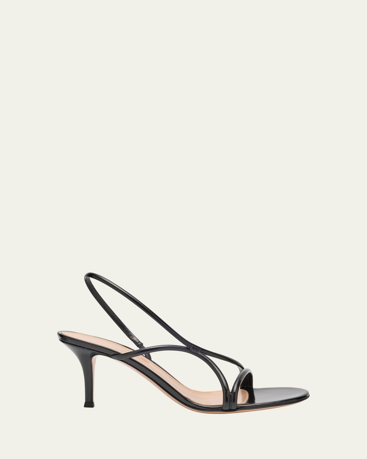 Gianvito Rossi Shiny Nappa Strappy Slingback Sandals