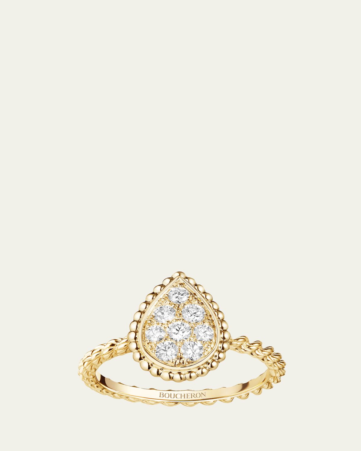 Boucheron Serpent Boheme S Motif Ring with Diamonds