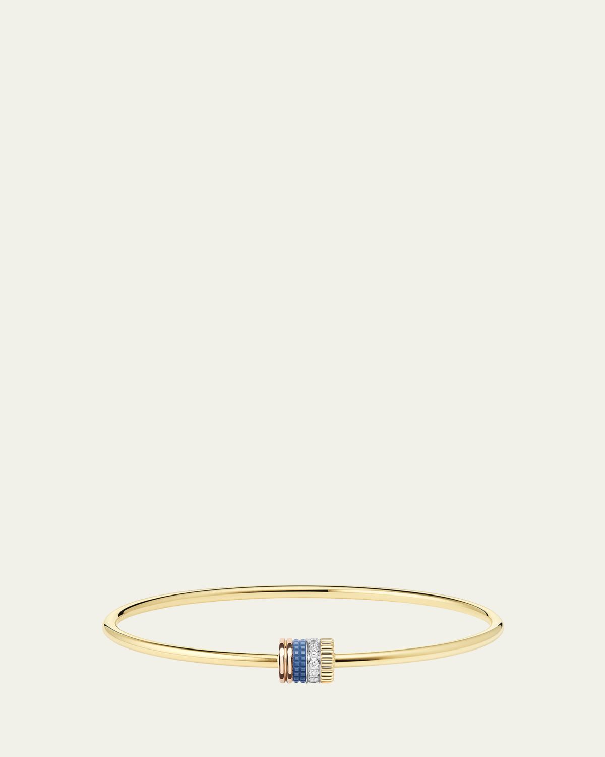 Boucheron 18K Yellow, Rose, and White Gold Quatre Blue Edition Bracelet with Diamonds