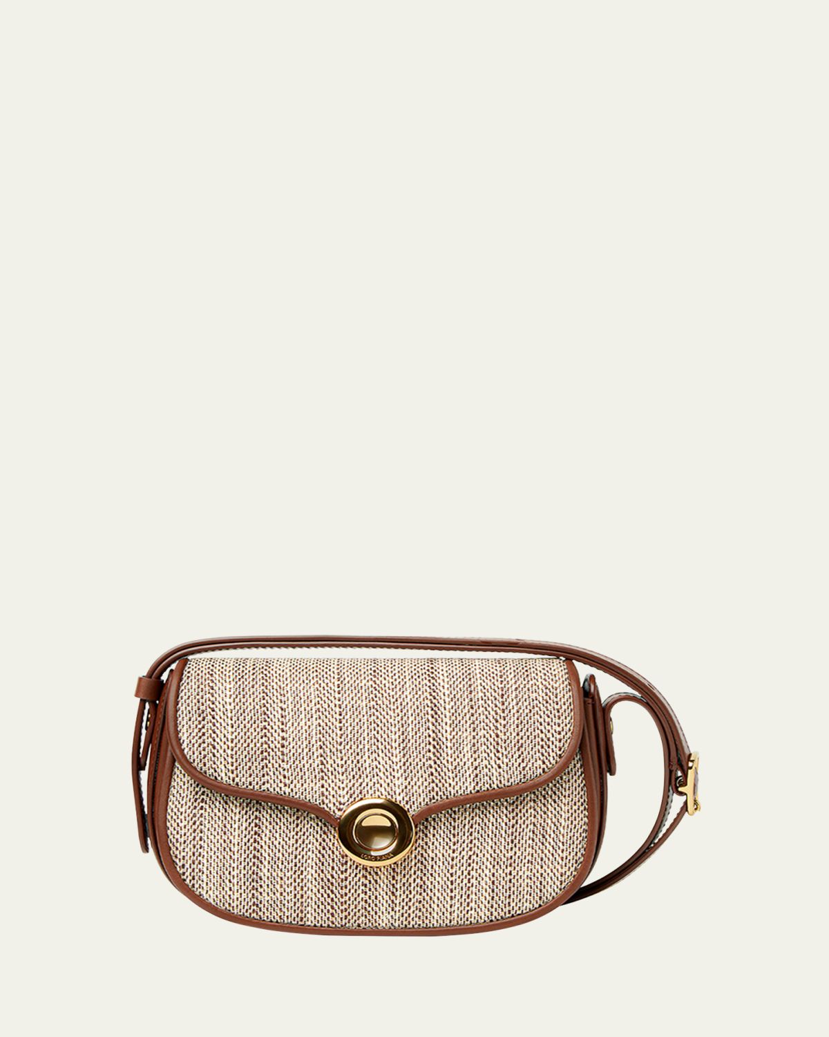Loro Piana Mini Ghiera Chevron Bag in Silk Blend