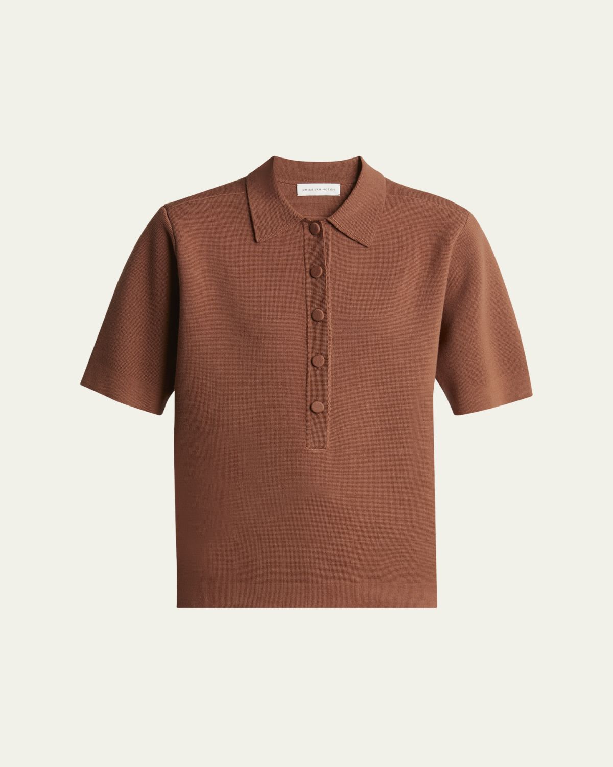 Dries Van Noten Toamsa Polo Wool Shirt