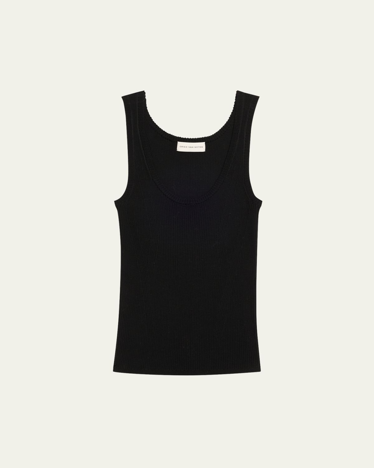 Dries Van Noten Topaz Scoop Neck Top