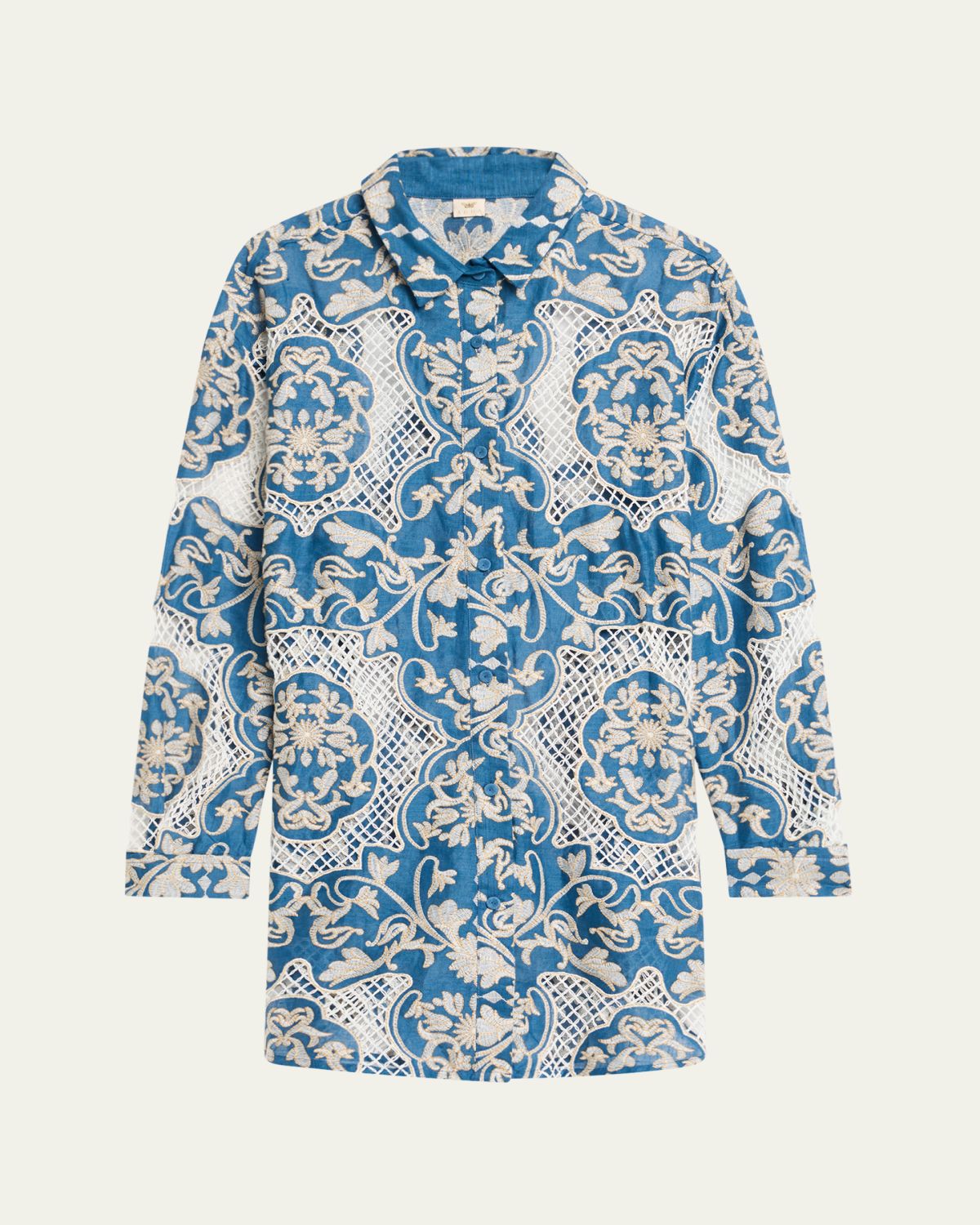 Agua by Agua Bendita Cecilia Ribbons Button-Front Shirt