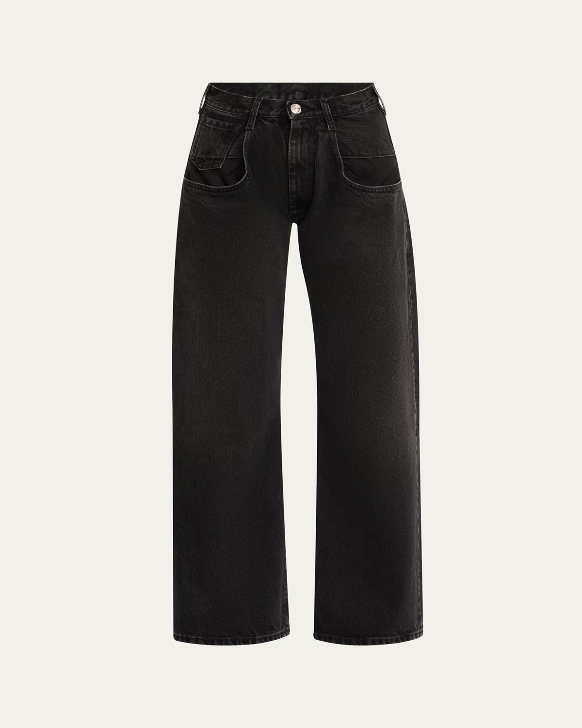 Maison Margiela 5-Pocket Straight-Leg Denim Ankle Pants