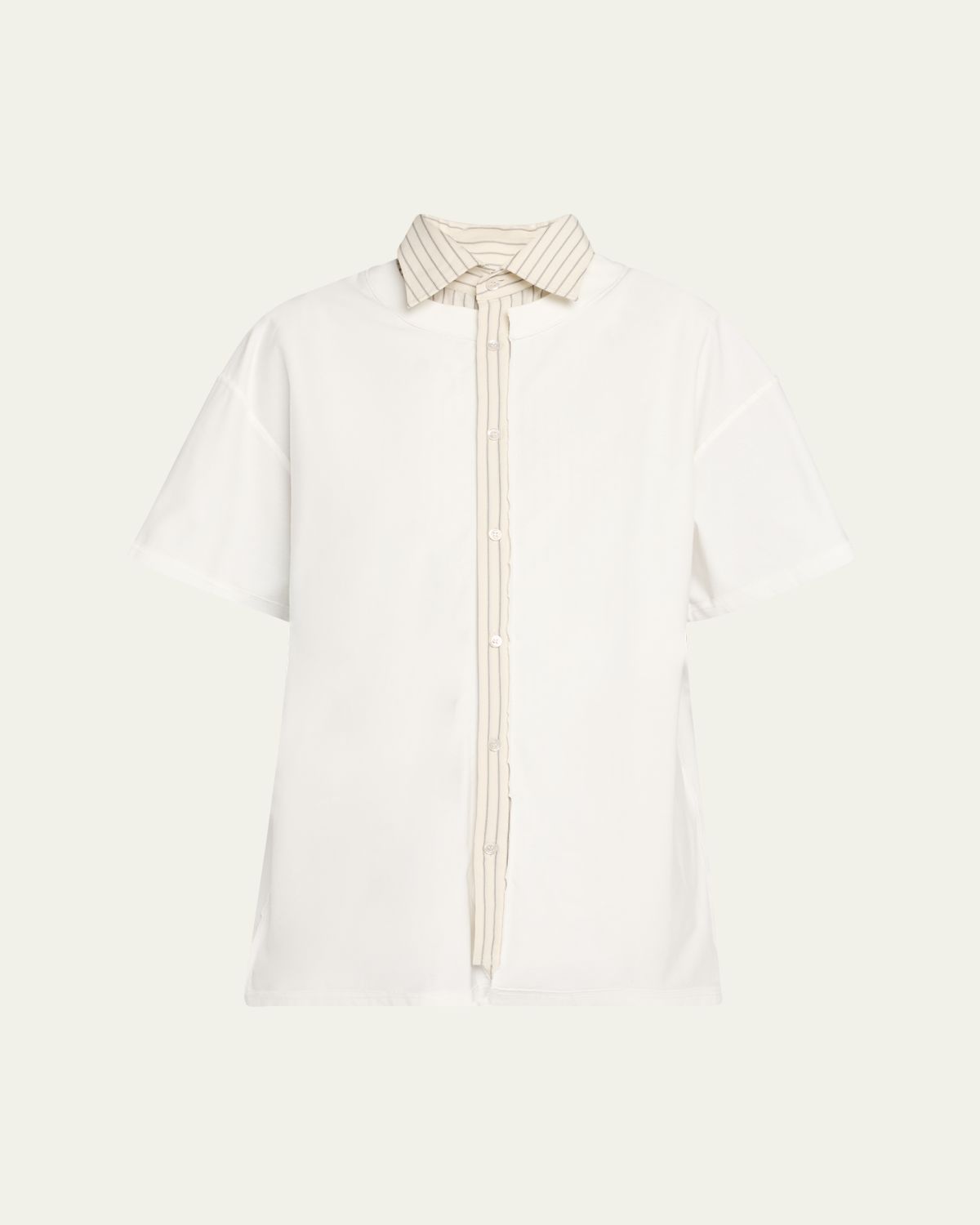 Maison Margiela Collared Short-Sleeve T-Shirt | Thumbnail 6