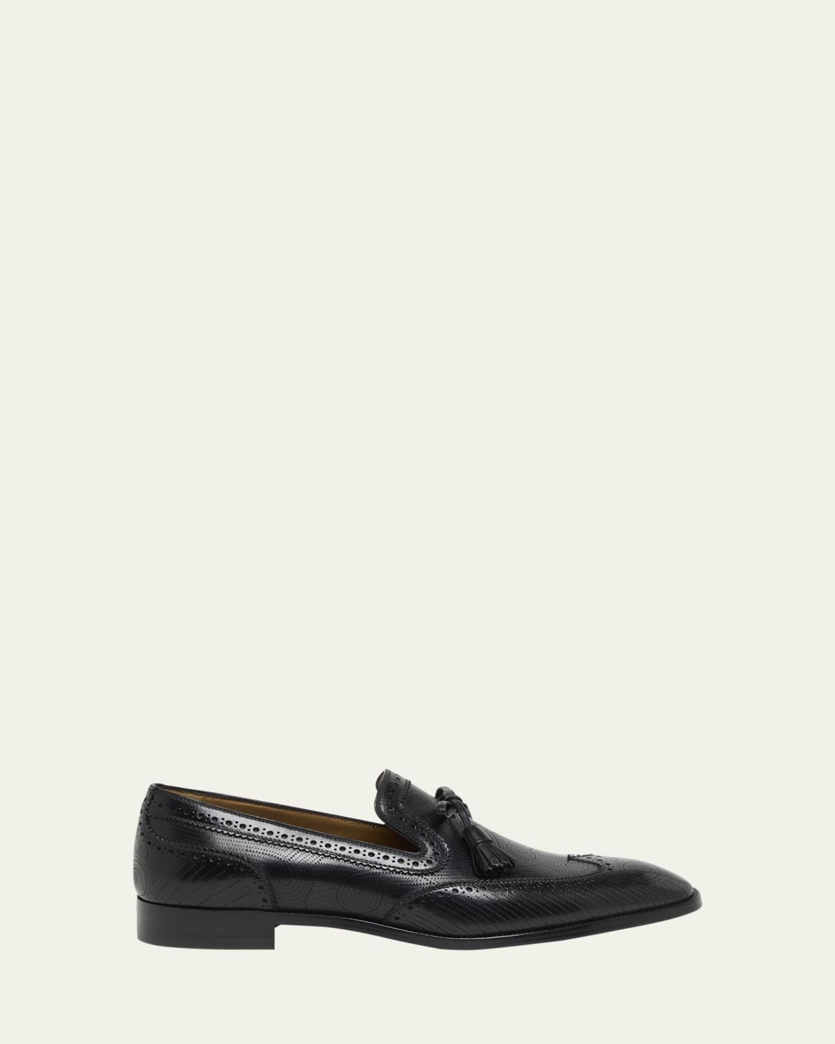 Christian Louboutin Men's Grave Wingtip Brogue Leather Loafers