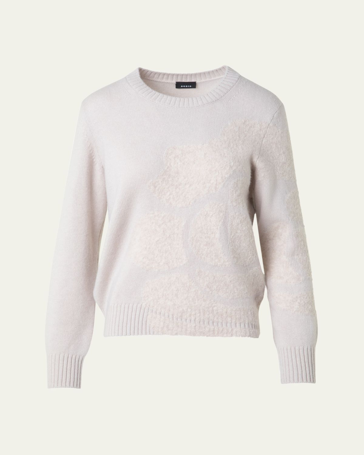 Akris Anemone Boucle Cashmere-Silk Knit Sweater
