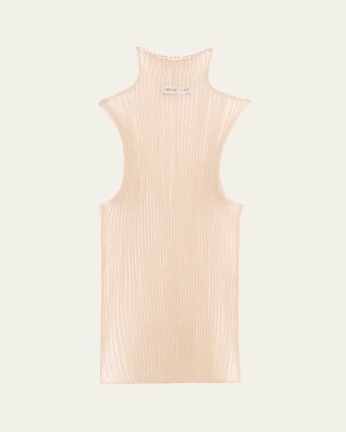 Aisling Camps Sleeveless Modern Mist Sheer Turtleneck