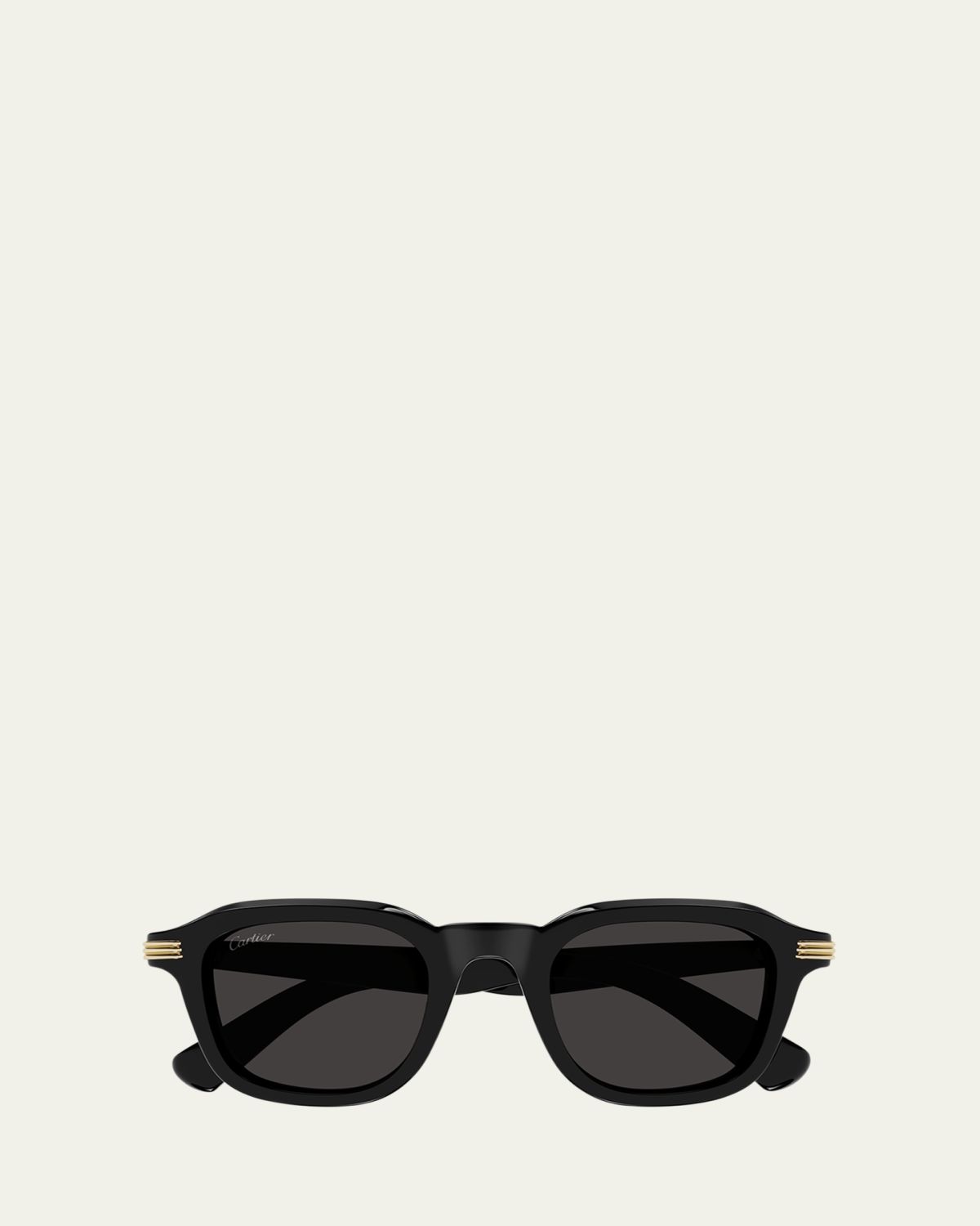 Cartier Men's CT0536S Acetate Rectangle Sunglasses