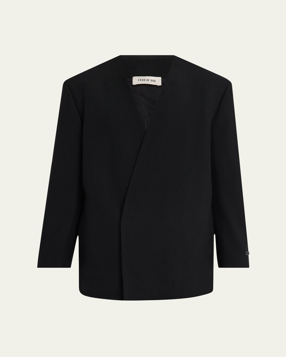Fear of God Men's Gabardine Lapelless Blazer