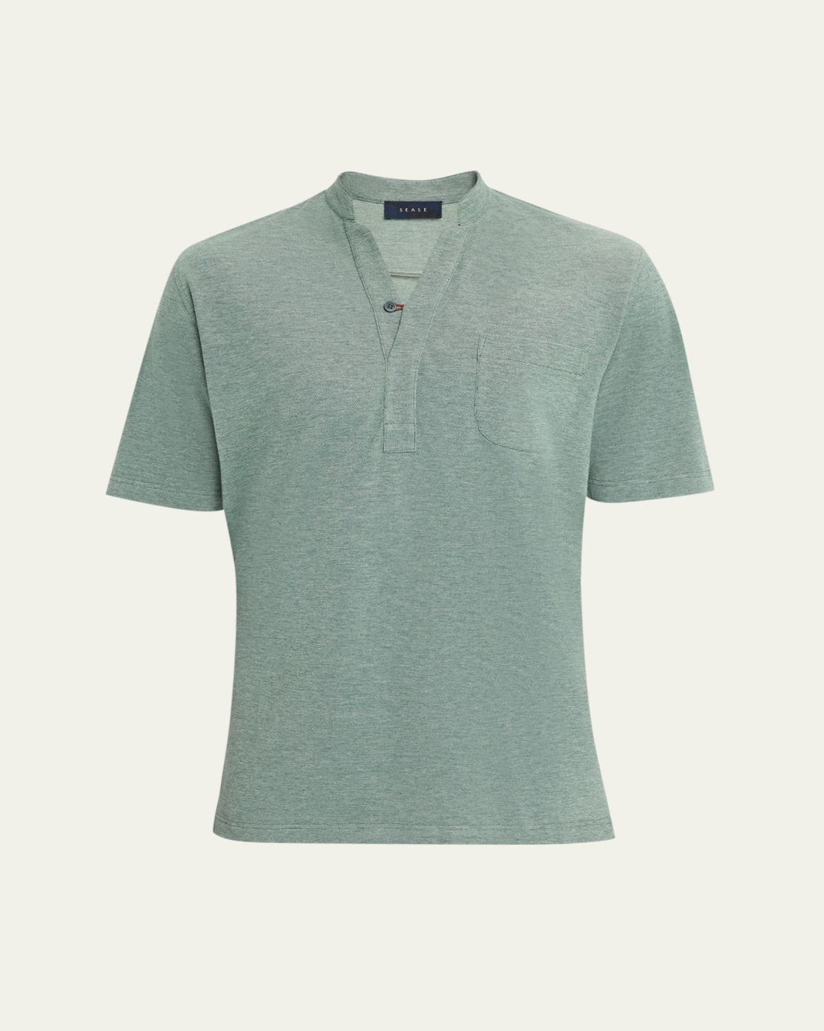 Sease Men's Fish Tail V-Neck Pocket Polo Shirt | Thumbnail 10 Sease Men's Fish Tail V-Neck Pocket Polo Shirt | Thumbnail 10