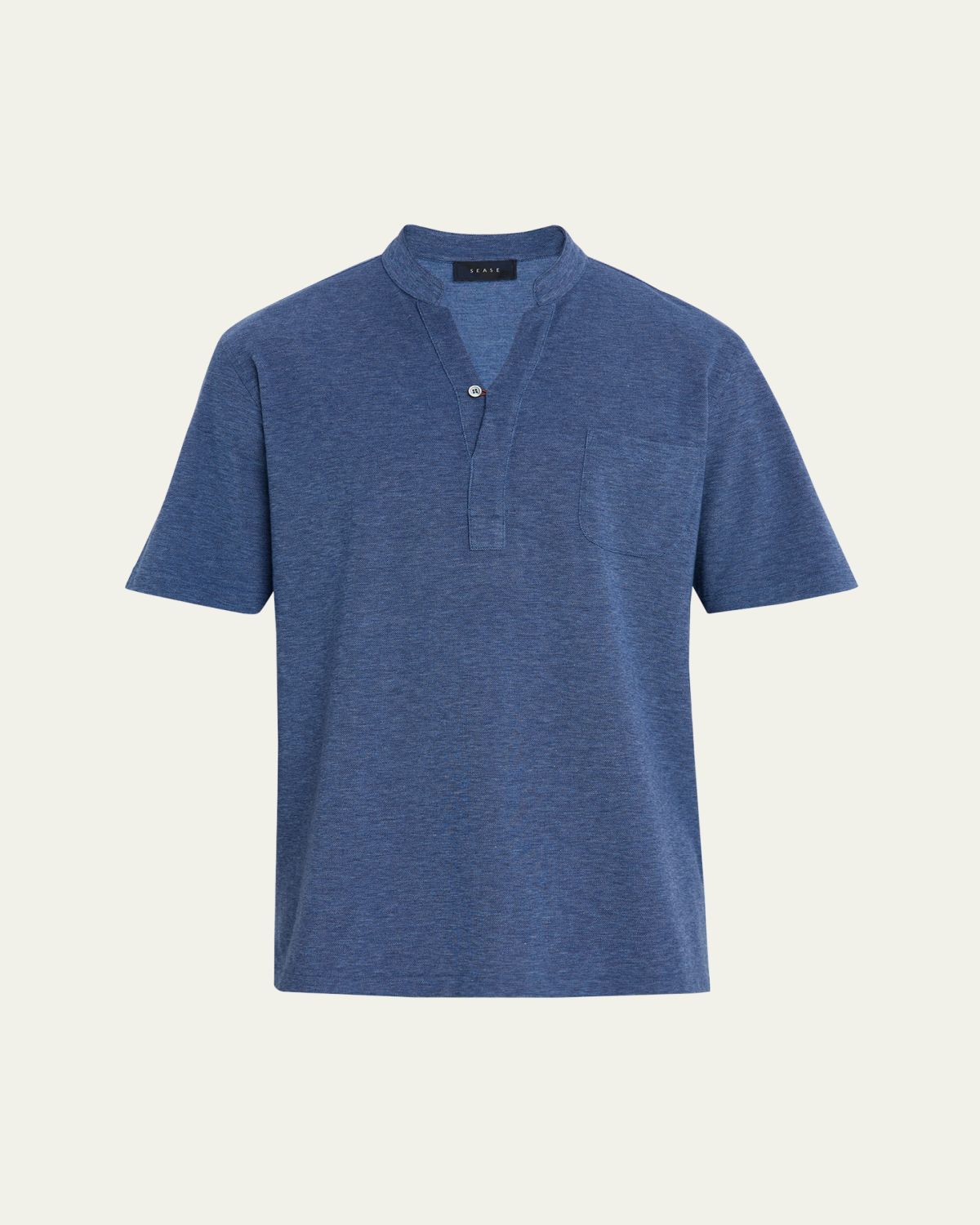 Sease Men's Fish Tail V-Neck Pocket Polo Shirt | Thumbnail 6 Sease Men's Fish Tail V-Neck Pocket Polo Shirt | Thumbnail 6