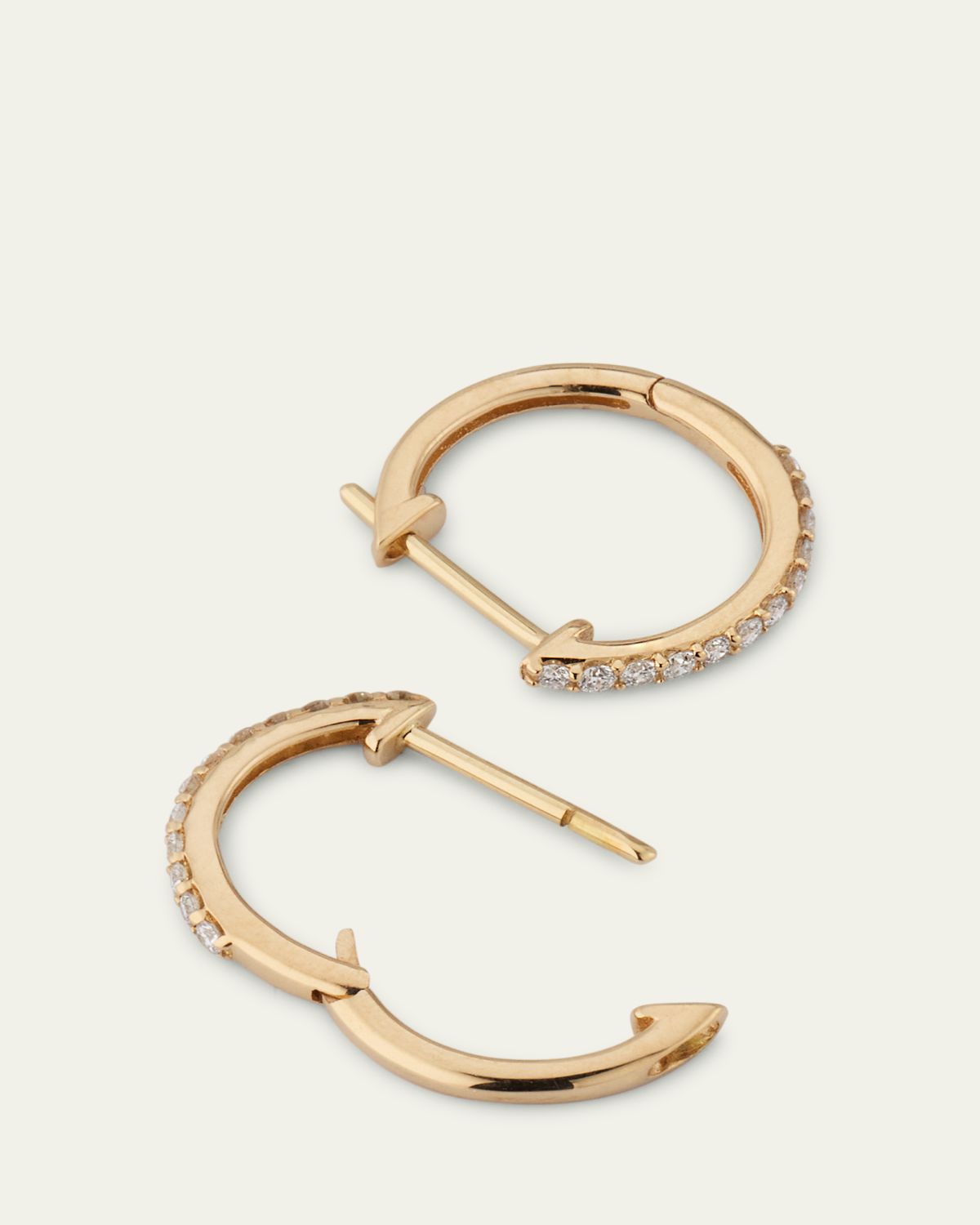 Lana 14K Yellow Gold Mini Flawless Diamond Huggie Earrings | Thumbnail 4 Lana 14K Yellow Gold Mini Flawless Diamond Huggie Earrings | Thumbnail 4