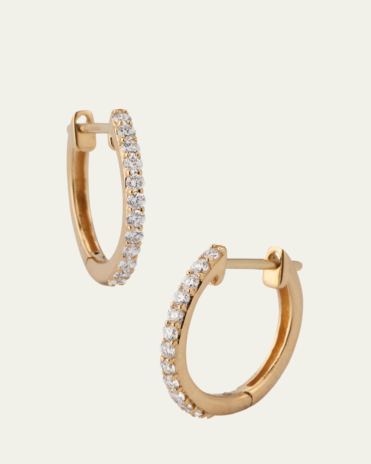 Lana 14K Yellow Gold Mini Flawless Diamond Huggie Earrings