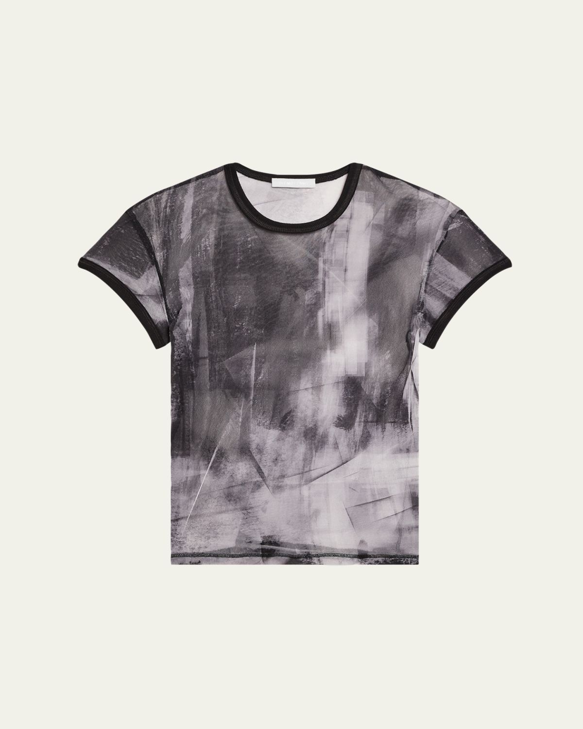 Helmut Lang Printed Slim Mesh Tee