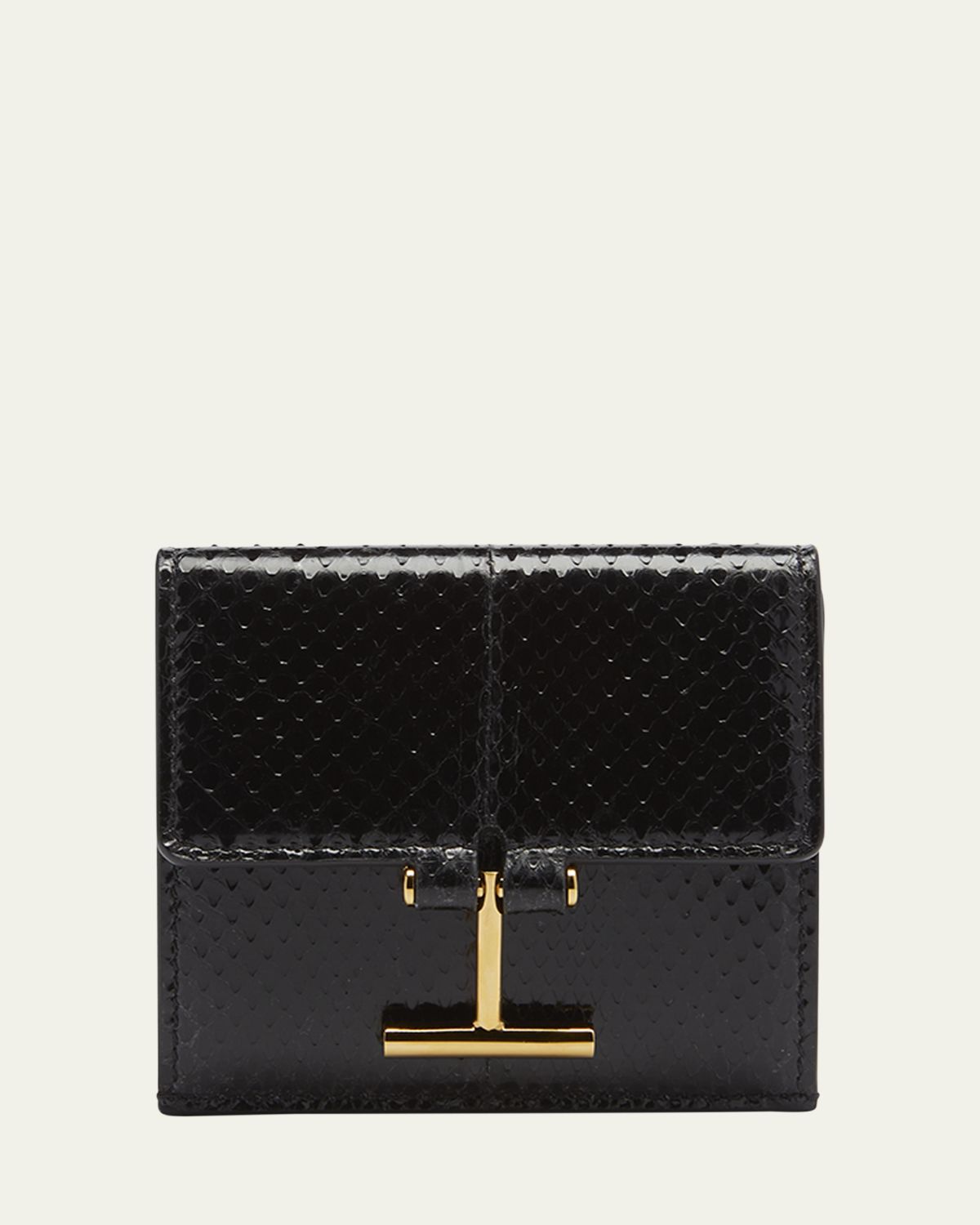 TOM FORD Flap Card Holder in Snake-Embossed Leather | Thumbnail 5 TOM FORD Flap Card Holder in Snake-Embossed Leather | Thumbnail 5