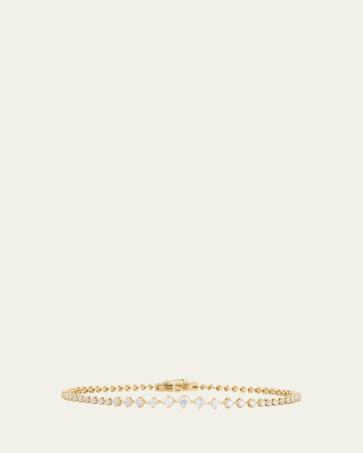 Lana 14K Gold Flawless Graduating Diamond Tennis Bracelet