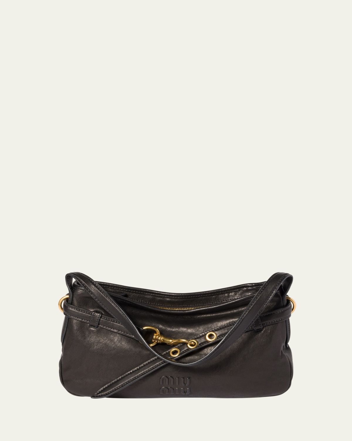 Miu Miu Lambskin Leather Shoulder Bag