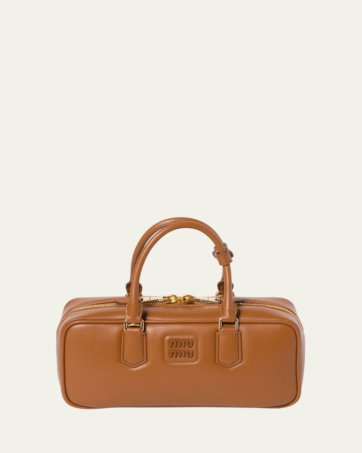 Miu Miu Arcadie Large Leather Top-Handle Bag